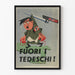Historisches Propagandaposter Fuori I Tedeschi