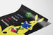Vintage Dekorationsposter Kanin Lesen - Buntes Wandbild