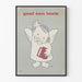 Vintage-Poster Ange mit rotem Buch - Geef Een Boek