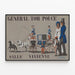 Vintage-Poster General Tom Pouce, antike Wanddekoration — gerahmtes Bild an der Wand