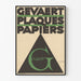 Vintage-Poster mit geometrischem Design Gevaert Plakate Papier