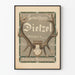 Dekoratives Vintage-Poster Geweihhaus Dietzel München