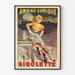 Vintage-Poster Gigolettte - Wanddekoration im Retro-Stil