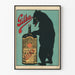 Vintage-Gilka-Poster mit Bär und Berliner Getreide-Kümmelflasche