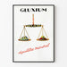 Vintage-Poster Gluxium Mineralisches Gleichgewicht mit Vitaminen