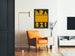 Grafikposter Go Era 3 2 1 in Blau und Gelb