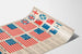 Historisches Wandbild: Entwicklung der amerikanischen Flagge - Dekoration