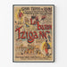 Vintage-Poster Le Baron Tzigane Grand Théâtre de Reims 1896