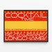 Vintage-Poster Cocktail Time für Restaurants Longchamps — gerahmtes Bild an der Wand