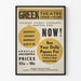 Vintage-Poster des griechischen Theaters im Freien – Retro-Wanddekoration