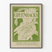 Vintage-Poster Grüne Banknoten Schlange Grün