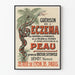 Vintage-Poster Heilung von Ekzemen und Hauterkrankungen