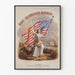 Vintage-Poster Spirit of the Union - Glorreiche amerikanische Fahne