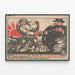 Vintage sowjetischer Propagandaposter – Hand des Deserteurs — gerahmtes Bild an der Wand