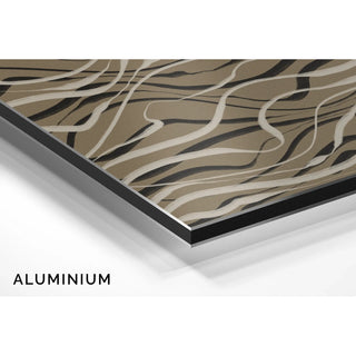Bohemian Waves Poster Beige and Black - Contemporary Design