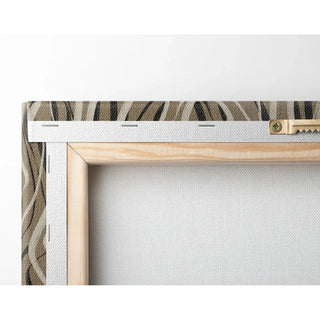 Bohemian Waves Poster Beige and Black - Contemporary Design