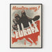 Vintage-Propagandaposter 'Handen weg! Europa' – Retro-Wanddekoration