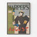 Vintage-Poster Harper's August für Wanddekoration