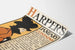 Vintage-Poster Harper's Januar - Mode- und Literaturillustration