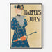 Vintage-Poster Harper's Juli für elegante Wanddekoration