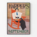 Vintage-Poster Harper's September für Wanddekoration