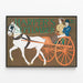 Vintage-Poster Harper's September Pferd und Kutsche — gerahmtes Bild an der Wand