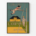 Vintage-Poster des Harvard Lampoon mit Stabhochspringer