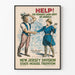 Vintage-Poster Frauen-Land-Armee von Amerika - New Jersey Division