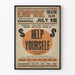 Vintage-Theater-Poster Help Yourself, Empire Theatre Salem