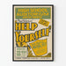 Vintage-Poster Help Yourself - Retro-Theater Wanddekoration