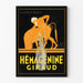 Vintage-Poster Hémagénine Giraud Wanddekoration