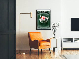 Vintage-Poster Hepatrol Kalbfleisch-Extrakt für Wanddekoration
