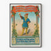 Vintage-Poster eines mittelalterlichen Mannes, der ein Bierglas hält