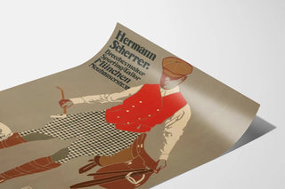 Vintage-Poster Hermann Scherrer Sportlicher Schneider in München