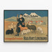 Vintage-Poster Hirt's Schuhe – Landhaus- und Naturlandschaft Wanddekoration — gerahmtes Bild an der Wand