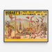 Vintage-Poster Hobart's Big United Circus Acts - Wanddekoration für Zirkusveranstaltungen — gerahmtes Bild an der Wand