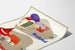 Vintage-Medizinposter Hordenol und Sulfaguanidin Wanddekoration im Retro-Stil