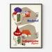 Vintage-Medizinposter Hordenol und Sulfaguanidin Wanddekoration im Retro-Stil