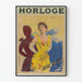 Vintage-Poster Uhr Irène Henry für elegante Wanddekoration