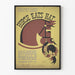Vintage-Horse-Eats-Hat-Poster - Wanddekoration Theater