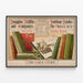 Vintage-Poster Houghton Mifflin Holiday Books 1895 Wanddekoration — gerahmtes Bild an der Wand