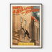 Vintage-Poster A Stranger in New York - Künstlerische Wanddekoration