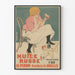 Vintage-Poster Öl russisch H. Piron Brüssel Wanddekoration