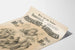 Vintage-Poster Kalender Satire 1865 Wanddekoration