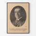 Vintage-Poster Porträt Woodrow Wilson Inspirierendes Zitat