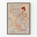 Vintage-Poster Ida aus Idaho - Wanddekoration im Retro-Stil