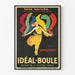 Vintage-Poster Idéal-Boule zur Auffrischung verblasster Farben