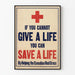 Poster Kanadische Rote Kreuz - Botschaft des humanitären Engagements