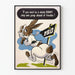 Vintage-Dekorationsposter „Dummer Hase“