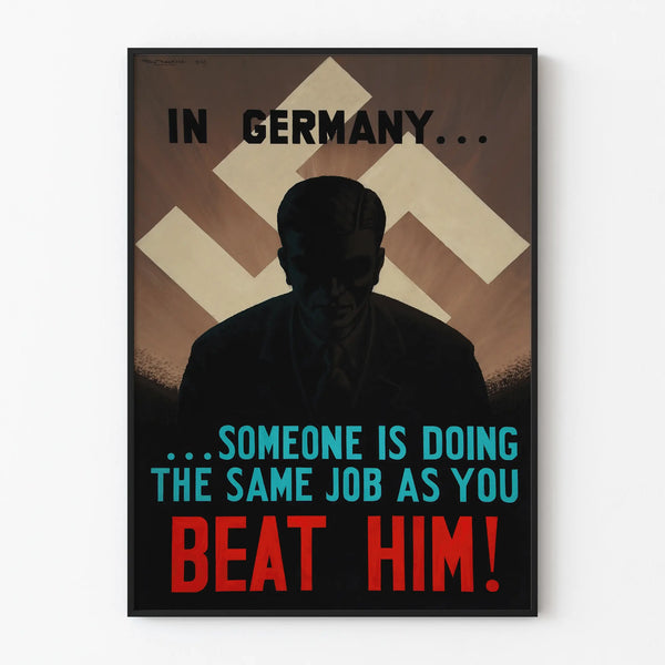 Vintage-Propagandaposter aus Deutschland - Historische Wanddekoration